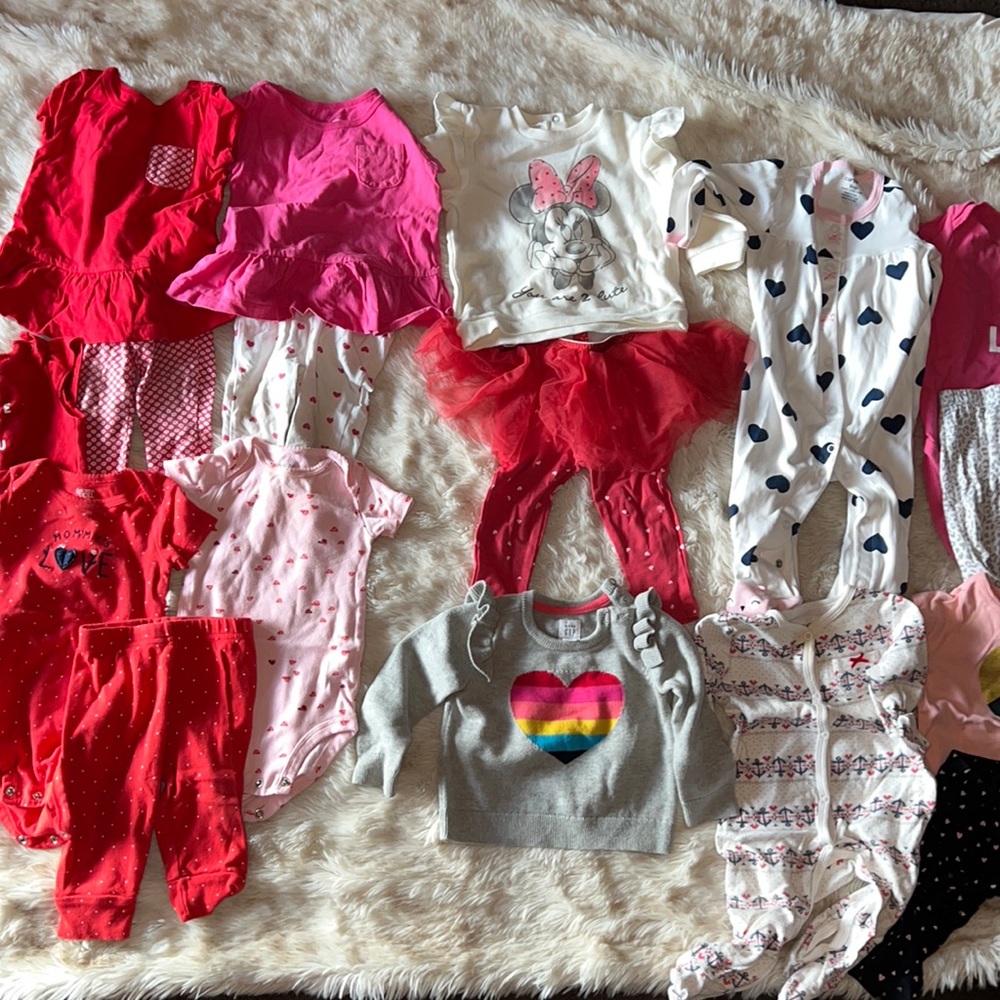 9 month baby girl clothing bundle